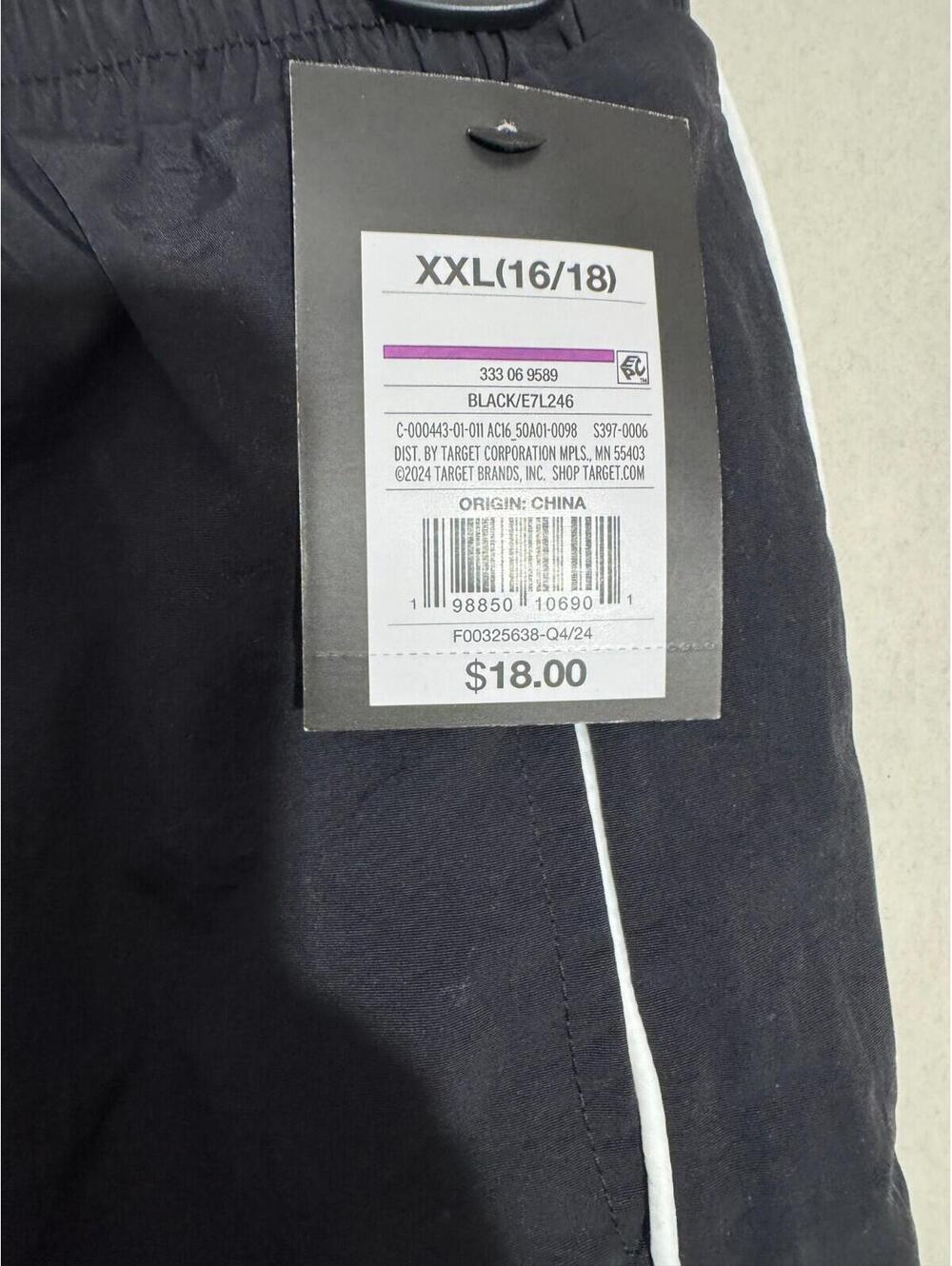 Art Class Girls' Windbreaker Wide Leg Track Pants Black XXL (16/18) NWT - Picture 2 of 4